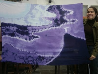 tie-dye com estampa do Rio de Janeiro